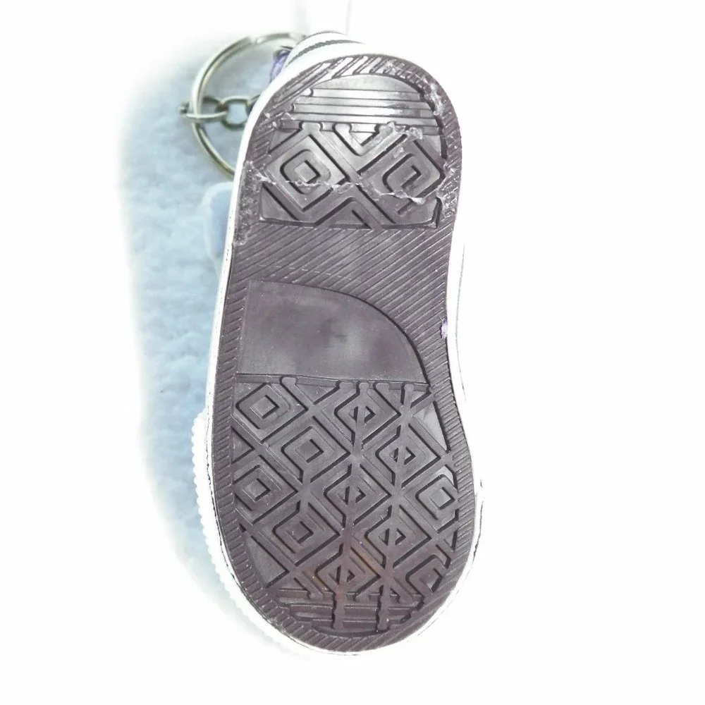 Sneaker Keychain Keyring Purple Mini Hi Top